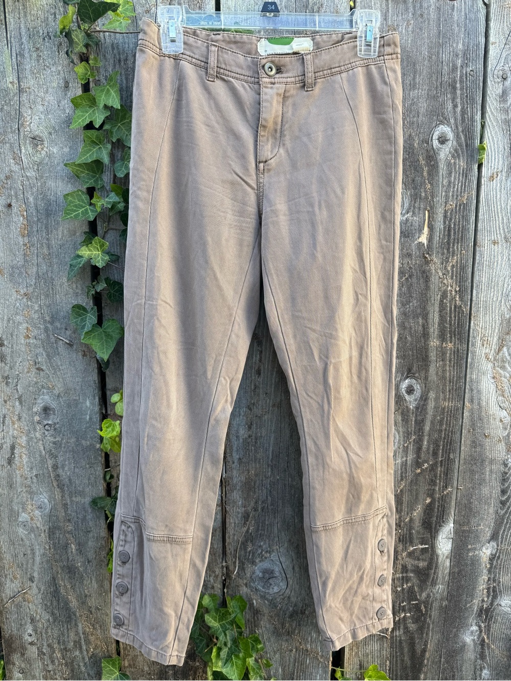 Straight Leg Women's Pants in Taupe